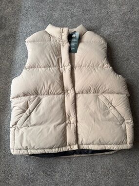 Roots Mens Tan Puffer Vest - Neutral Beige